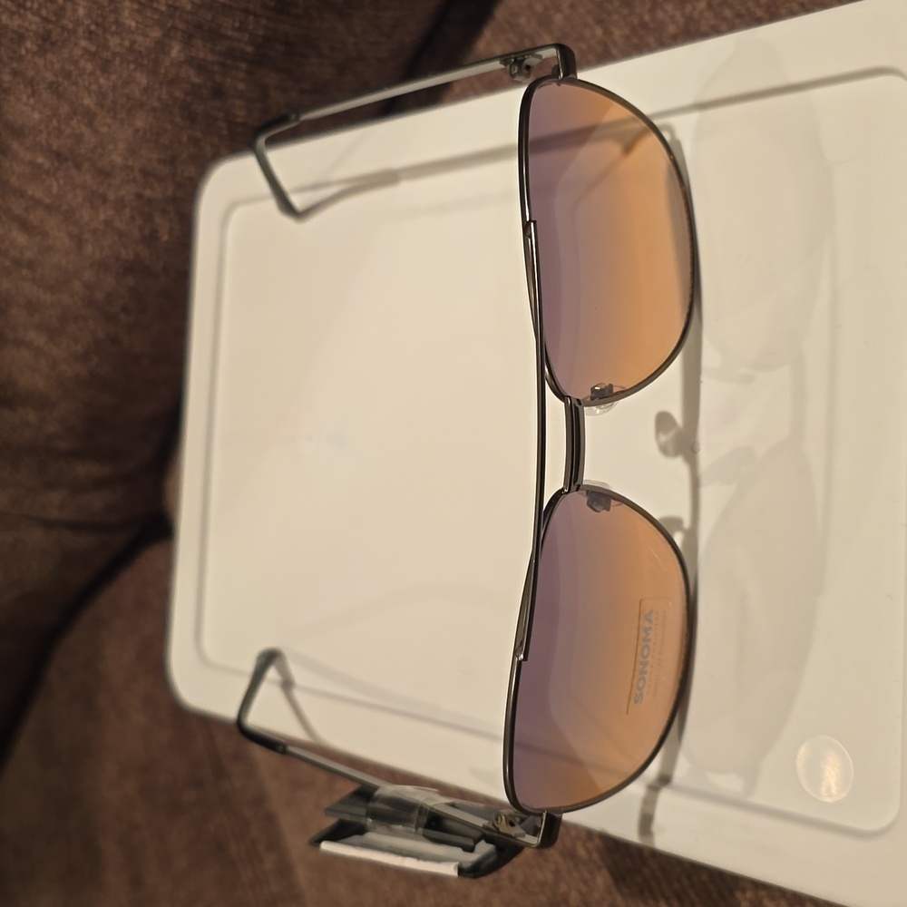 SONOMA BRAND MEN'S 100% UV PROTECTION BLACK SUNGLASSES